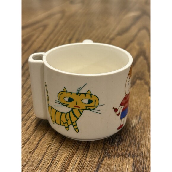 Vintage Porcelain Child's Cup Mug Toothbrush Holder Made in Japan RARE - Picture 2 of 9